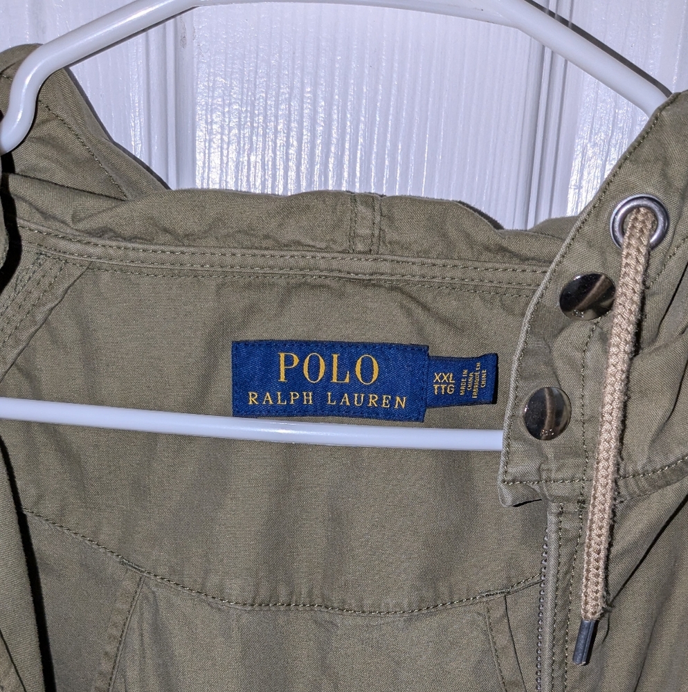 Ralph Lauren hooded windbreaker.